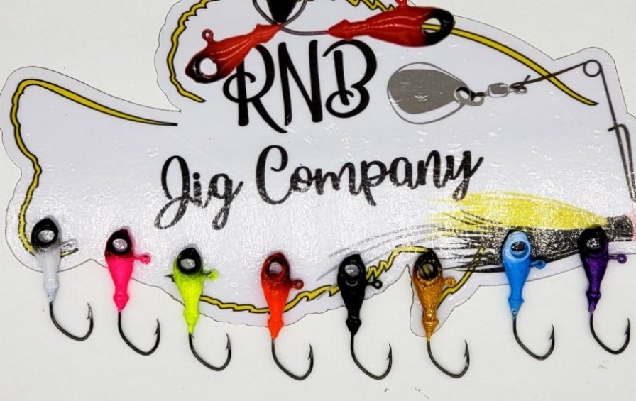 Fishing * | Bmtoutdoors Crappie Jig Heads Rnb Eyehole Minnow Head