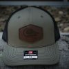 Casual * | Bmtoutdoors Hats Bmt Leather Patch Hat