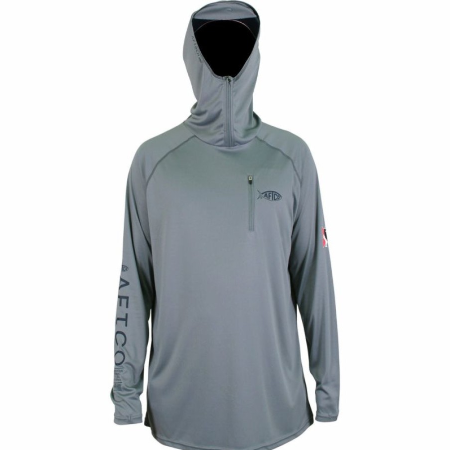 Fishing * | Bmtoutdoors Aftco Jason Christie Hooded Ls Performance T-Shirt