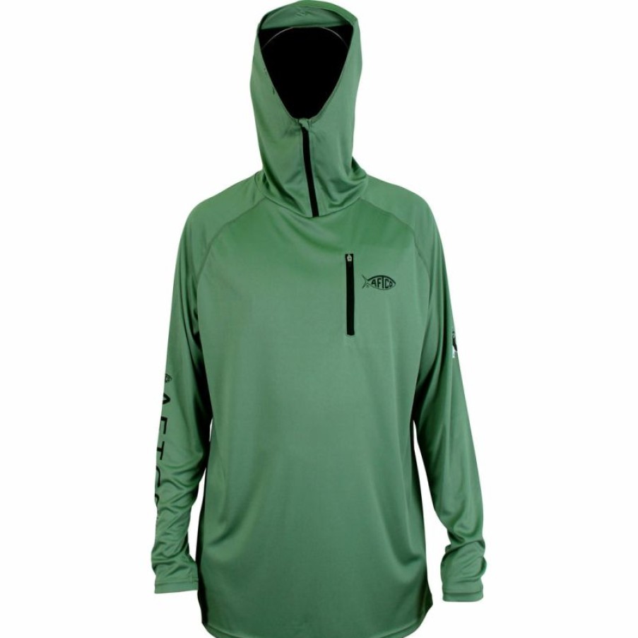 Fishing * | Bmtoutdoors Aftco Jason Christie Hooded Ls Performance T-Shirt