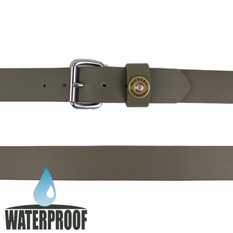 Casual * | Bmtoutdoors Belts Over Under Waterproof Single Shot Belt Olive