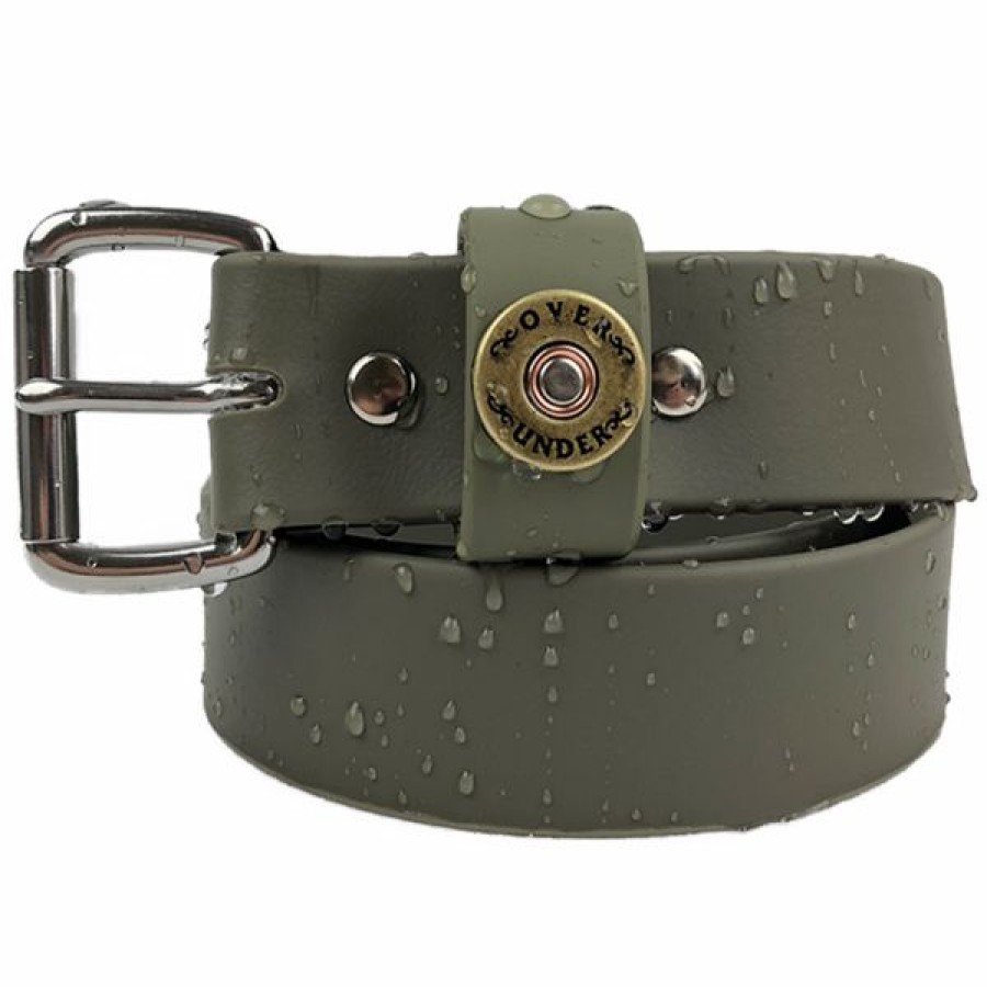 Casual * | Bmtoutdoors Belts Over Under Waterproof Single Shot Belt Olive