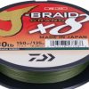 Fishing * | Fishing Line Daiwa J-Braid Grand 8X Braided Line Dark Green 150Yds