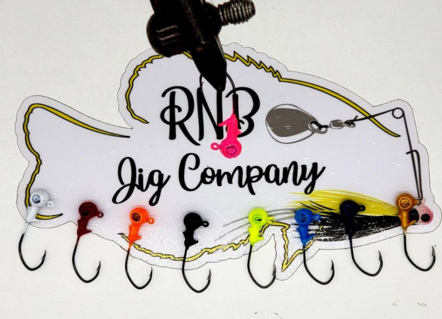 Fishing * | Bmtoutdoors Rnb Eyehole Roundhead Jigs Crappie Jig Heads