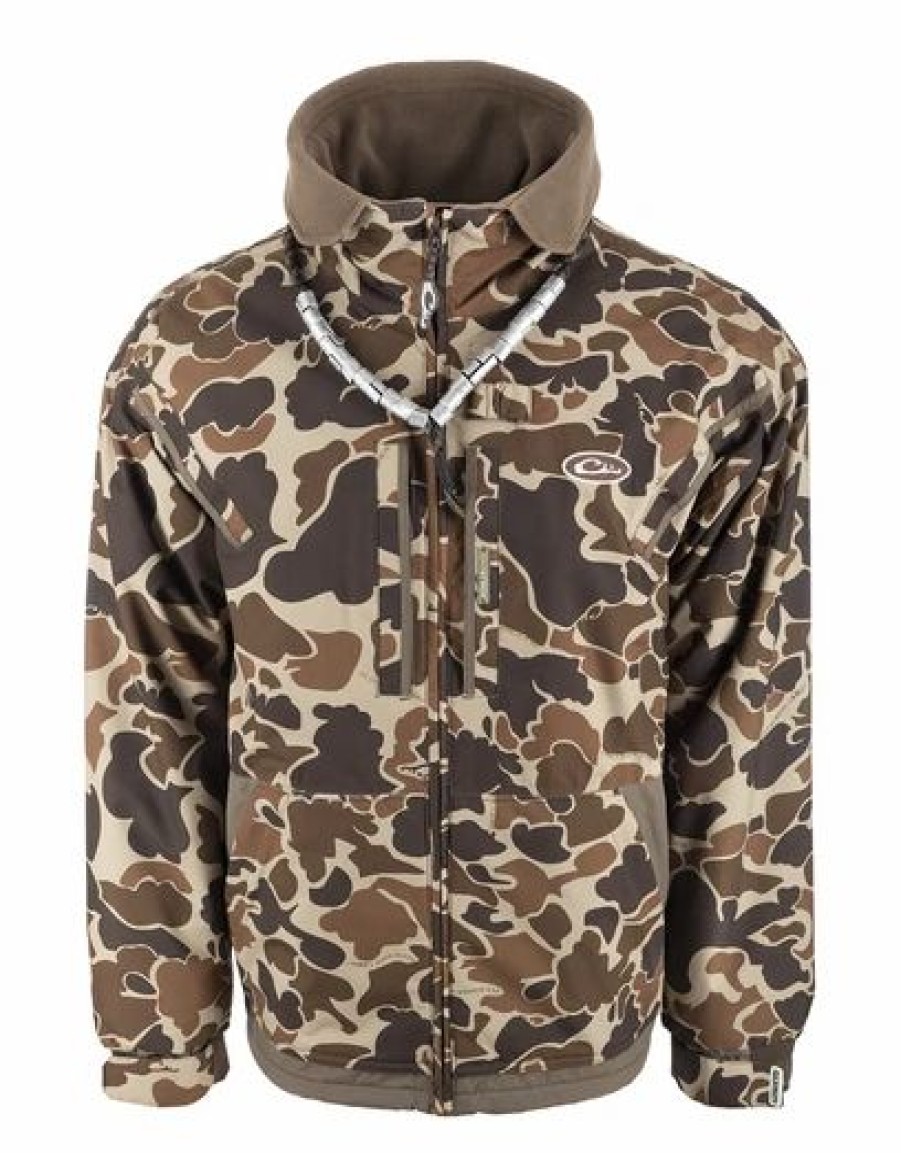 Hunting * | Bmtoutdoors Jackets Drake Mst Waterfowl Fleece-Lined Full Zip 2.0 (Old School)